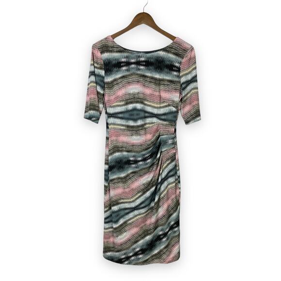 Connected Apparel Multicolor Midi Dress - Picture 2 of 11